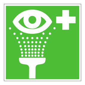 Sicherheitszeichen - Augenspüleinrichtung - Rettungszeichen