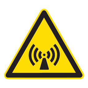 Warnaufkleber - Warnung vor elektromagnetischem Feld - Warnzeichen