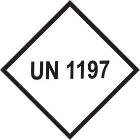 Gefahrgutaufkleber Etikett UN 1197, 100 x 100 mm, Papier