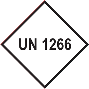 Gefahrgutaufkleber UN 1266