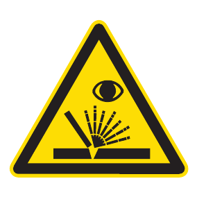 Warnaufkleber - Warnung vor Schweißfunken - Warnzeichen