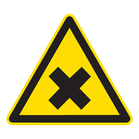Warnaufkleber - Warnung vor gesundheitsschädlichen Stoffen - Warnzeichen
