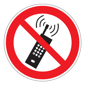 Verbotszeichen - Mobilfunk verboten - Verbotsschild