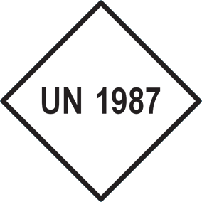 Gefahrgutaufkleber UN 1987